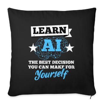 Engineers Software Developer Computer Geeks - Sofa pillowcase 17,3'' x 17,3'' (45 x 45 cm) - black - Front
