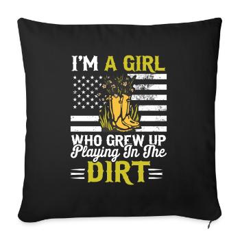 Amateurs de musique folklorique du Sud-Ouest - Housse de coussin décorative 45 x 45 cm - noir - Devant