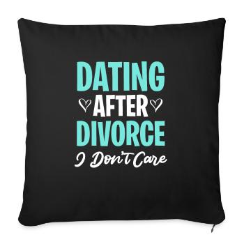 Adultère nouvellement divorcé Divorcé - Housse de coussin décorative 45 x 45 cm - noir - Devant
