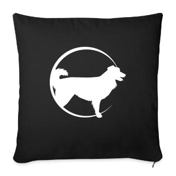 Australian Shepherd - Sofa pillowcase 17,3'' x 17,3'' (45 x 45 cm) - black - Front