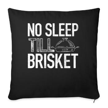 Brisketliebhaber, Briskets, BBQ - Sofakissenbezug 45 x 45 cm - Schwarz - Vorne