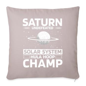 Saturne Planète, Planètes, Univers - Housse de coussin décorative 45 x 45 cm - taupe clair - Devant