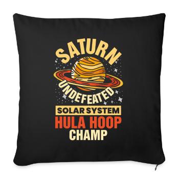Saturne Planète, Planètes, Univers - Housse de coussin décorative 45 x 45 cm - noir - Devant