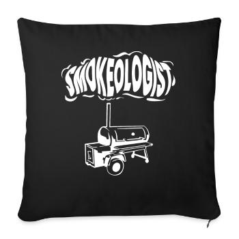 Smokoligist, BBQ, Grill, - Sofakissenbezug 45 x 45 cm - Schwarz - Vorne