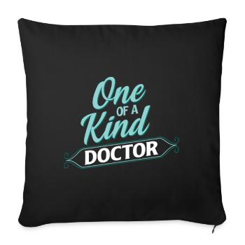 Doctor Unique Medical - Sofa pillowcase 17,3'' x 17,3'' (45 x 45 cm) - black - Front