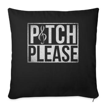 Opera singer, voice, opera - Sofa pillowcase 17,3'' x 17,3'' (45 x 45 cm) - black - Front
