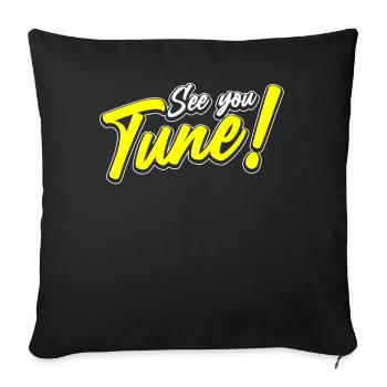 Opera singer, voice, opera - Sofa pillowcase 17,3'' x 17,3'' (45 x 45 cm) - black - Front