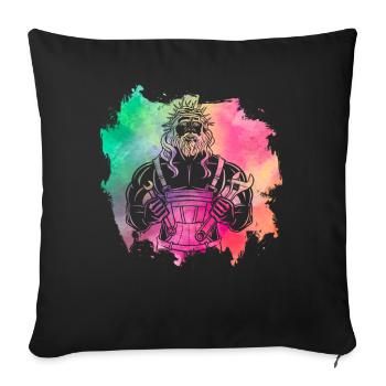 Christlicher Handwerker - Sofakissenbezug 45 x 45 cm - Schwarz - Vorne