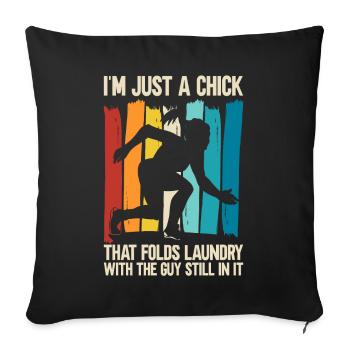 Funny Brazilian Jiu Jitsu Quote BJJ Women - Sofa pillowcase 17,3'' x 17,3'' (45 x 45 cm) - black - Front