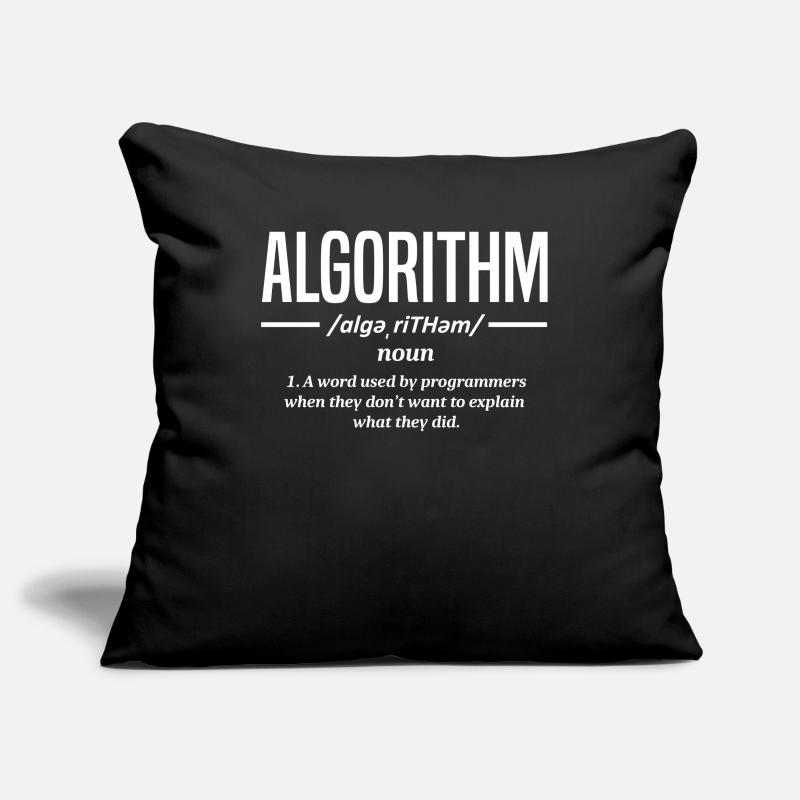 Programmeur d’algorithmes, codage, encodeur Housse de coussin décorative 45 x 45 cm