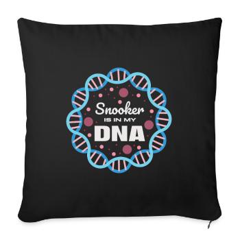 Snooker is in my DNA - Sofa pillowcase 17,3'' x 17,3'' (45 x 45 cm) - black - Front
