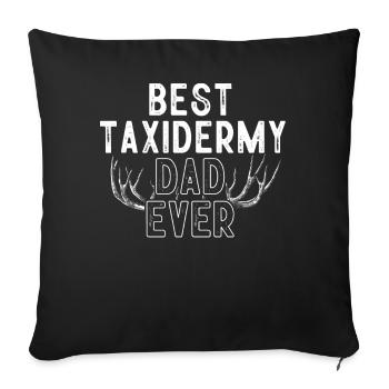 Taxidermy, Taxidermist, Animal Conservation - Sofa pillowcase 17,3'' x 17,3'' (45 x 45 cm) - black - Front