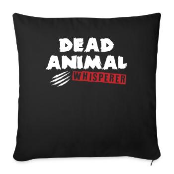 Taxidermy, Taxidermist, Animal Conservation - Sofa pillowcase 17,3'' x 17,3'' (45 x 45 cm) - black - Front