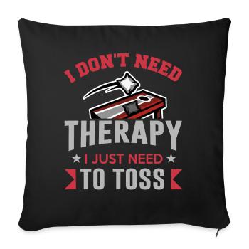 Cornhole, Cornhole Funny, Sasquatch, - Housse de coussin décorative 45 x 45 cm - noir - Devant