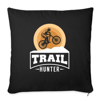VTT - Housse de coussin décorative 45 x 45 cm - noir - Devant