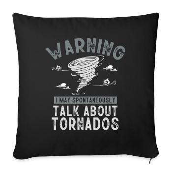 Meteorologist, meteorologist, weather forecast - Sofa pillowcase 17,3'' x 17,3'' (45 x 45 cm) - black - Front