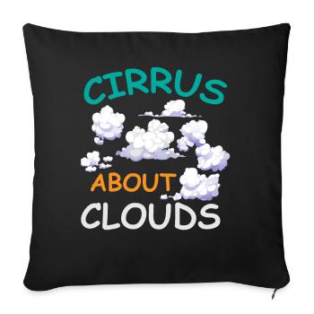 Meteorologist, meteorologist, weather forecast - Sofa pillowcase 17,3'' x 17,3'' (45 x 45 cm) - black - Front