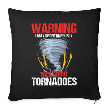 Meteorologist, meteorologist, weather forecast - Sofa pillowcase 17,3'' x 17,3'' (45 x 45 cm) - black - Front