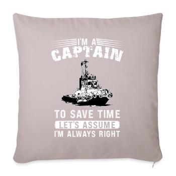 Schlepper Schleppboot Tug Life - Sofa pillowcase 17,3'' x 17,3'' (45 x 45 cm) - light taupe - Front