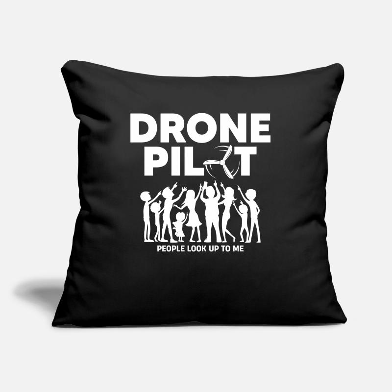 Drones, drones, drone flying Sofa pillowcase 17,3'' x 17,3'' (45 x 45 cm)