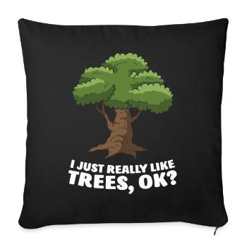 Carpenter, carpenter - Sofa pillowcase 17,3'' x 17,3'' (45 x 45 cm) - black - Front