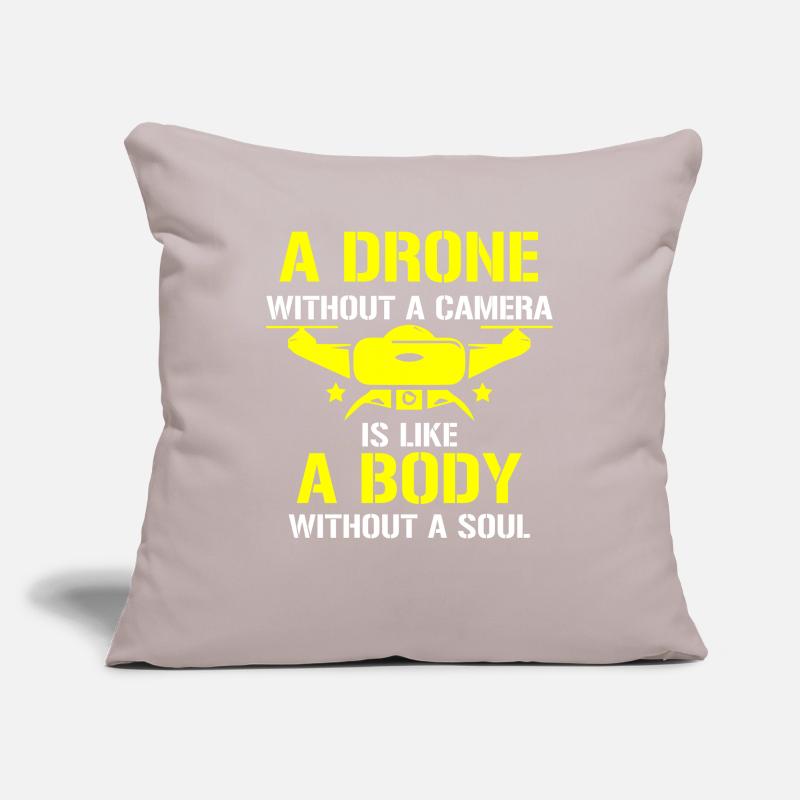Drone volant, drones, drones, modèles réduits d’avions Housse de coussin décorative 45 x 45 cm