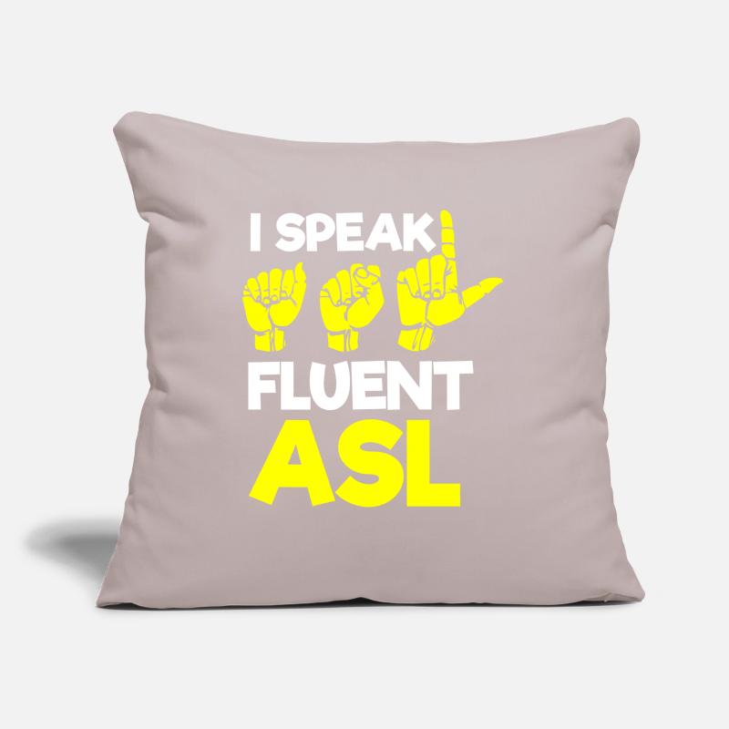 Deaf pride, hearing, disabled, deafness Sofa pillowcase 17,3'' x 17,3'' (45 x 45 cm)