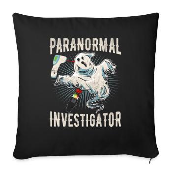 Ghost Hunt Paranormal Investigator - Housse de coussin décorative 45 x 45 cm - noir - Devant
