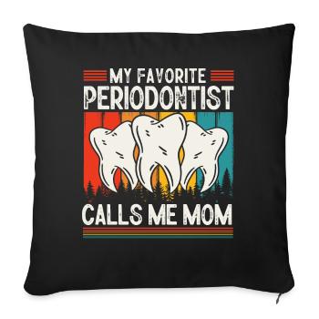Dental technician, dentist cadre, dental hygienist - Sofa pillowcase 17,3'' x 17,3'' (45 x 45 cm) - black - Front