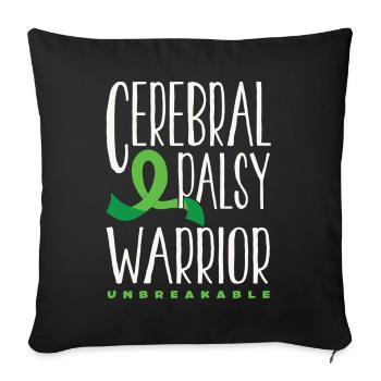 Hebral palsy, cerebral palsy consciousness - Sofa pillowcase 17,3'' x 17,3'' (45 x 45 cm) - black - Front