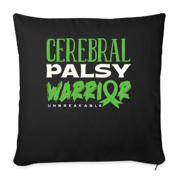Hebral palsy, cerebral palsy consciousness - Sofa pillowcase 17,3'' x 17,3'' (45 x 45 cm) - black - Front