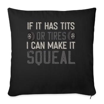 Car mechanic, mechanic, car mechanic - Sofa pillowcase 17,3'' x 17,3'' (45 x 45 cm) - black - Front