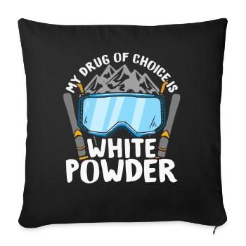 Snowboarders, snowboarders - Sofa pillowcase 17,3'' x 17,3'' (45 x 45 cm) - black - Front