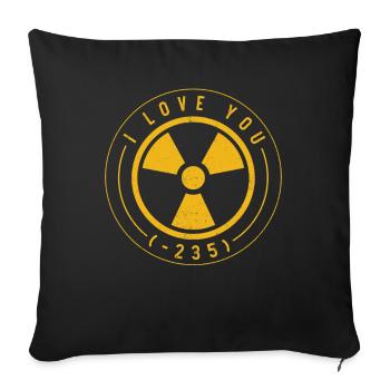 Ingénieur nucléaire, Sciences nucléaires, Science - Housse de coussin décorative 45 x 45 cm - noir - Devant