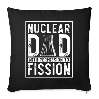 Ingénieur nucléaire, Sciences nucléaires, Science - Housse de coussin décorative 45 x 45 cm - noir - Devant