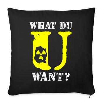 Ingénieur nucléaire, Sciences nucléaires, Science - Housse de coussin décorative 45 x 45 cm - noir - Devant