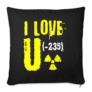 Ingénieur nucléaire, Sciences nucléaires, Science - Housse de coussin décorative 45 x 45 cm - noir - Devant