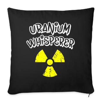 Ingénieur nucléaire, Sciences nucléaires, Science - Housse de coussin décorative 45 x 45 cm - noir - Devant