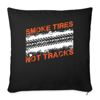 Tuning, voitures de sport, voitures de course - Housse de coussin décorative 45 x 45 cm - noir - Devant