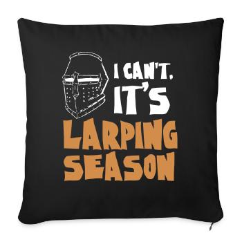 Larp, live-action role-playing game - Sofa pillowcase 17,3'' x 17,3'' (45 x 45 cm) - black - Front