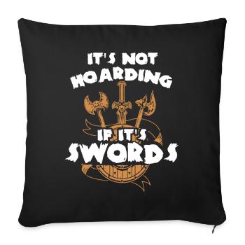Larp, Live-Action-Rollenspiel - Sofakissenbezug 45 x 45 cm - Schwarz - Vorne