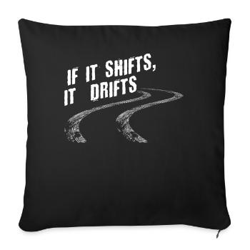 Drifts Drifting, Autodrift - Sofakissenbezug 45 x 45 cm - Schwarz - Vorne