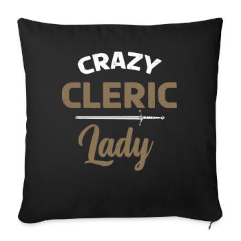 Larp, Larping, Role Play - Sofa pillowcase 17,3'' x 17,3'' (45 x 45 cm) - black - Front