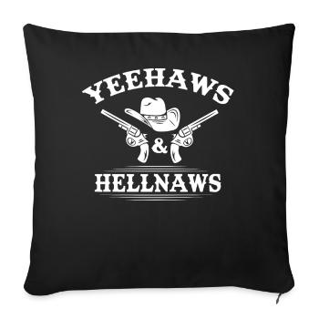 Rodeo, Western Riding - Sofa pillowcase 17,3'' x 17,3'' (45 x 45 cm) - black - Front
