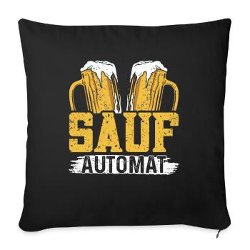 Drinking - Sauf automat - Sofakissenbezug 45 x 45 cm - Schwarz - Vorne