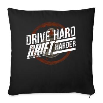 drifting, car type, car lover, car tuning - Sofa pillowcase 17,3'' x 17,3'' (45 x 45 cm) - black - Front