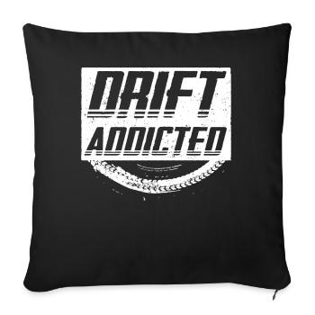 Dérive, Type de voiture, Amoureux des voitures, Tuning de voiture - Housse de coussin décorative 45 x 45 cm - noir - Devant