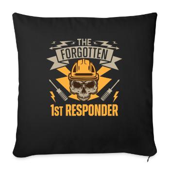 High Voltage Electrician Power Grid - Sofa pillowcase 17,3'' x 17,3'' (45 x 45 cm) - black - Front