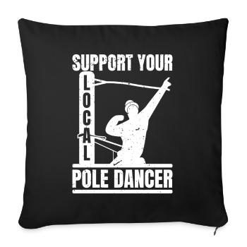 High Voltage Electrician Power Grid - Sofa pillowcase 17,3'' x 17,3'' (45 x 45 cm) - black - Front