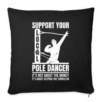 High Voltage Electrician Power Grid - Sofa pillowcase 17,3'' x 17,3'' (45 x 45 cm) - black - Front